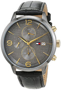 Buy Tommy Hilfiger Mens Quartz Leather Strap Grey Dial 42mm Watch - 1710357 in Pakistan