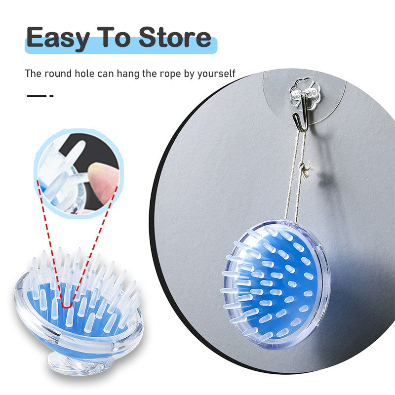 Buy Silicone Shampoo Hair Wash Brush - Random Color in Pakistan