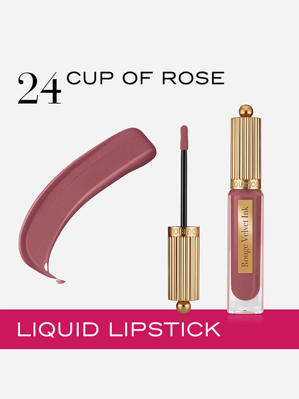 Buy Bourjois Rouge Velvet Ink Lipstick - 24 Cup of Rose {Tester] in Pakistan