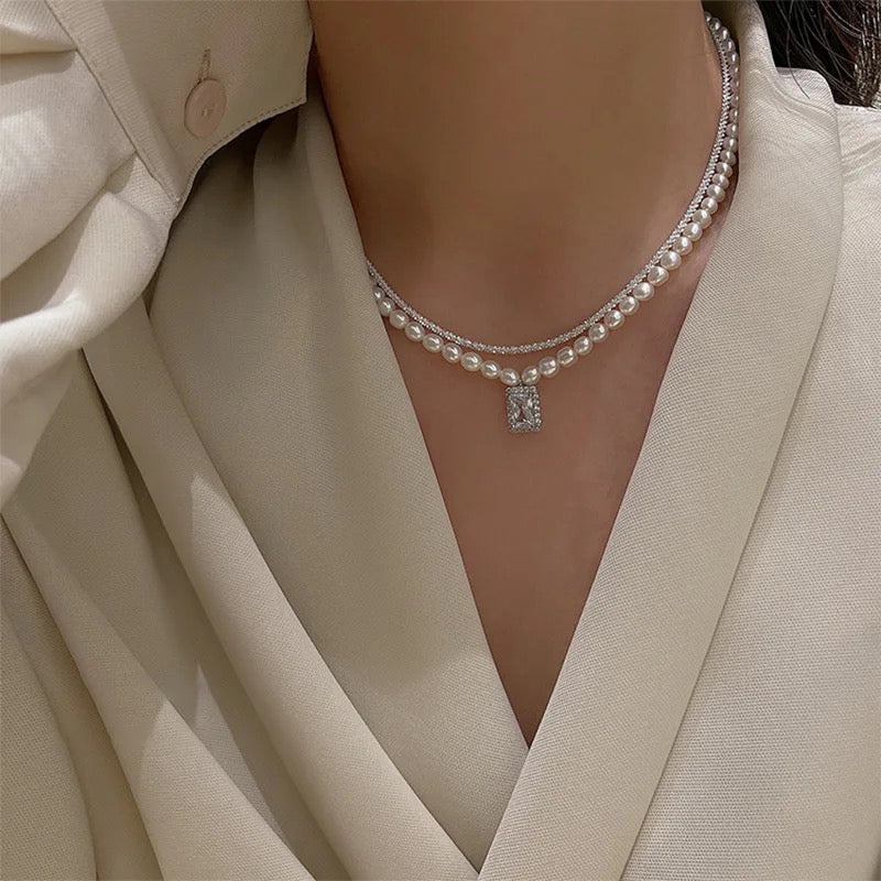 Buy Bling On Jewels Pearl Love Struck Necklace in Pakistan