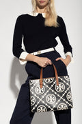 Buy Tory Burch T Monogram Contrast Embossed Tote Bag - Black in Pakistan