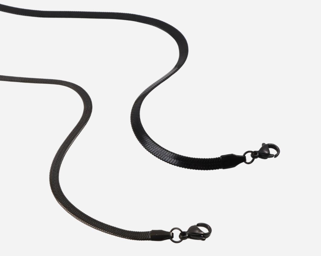 Buy Flat Snake Chain Black in Pakistan