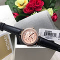 Buy Michael Kors Parker Ladies Rose Gold Dial Multifunction Black Dial Watch - Mk2543 in Pakistan