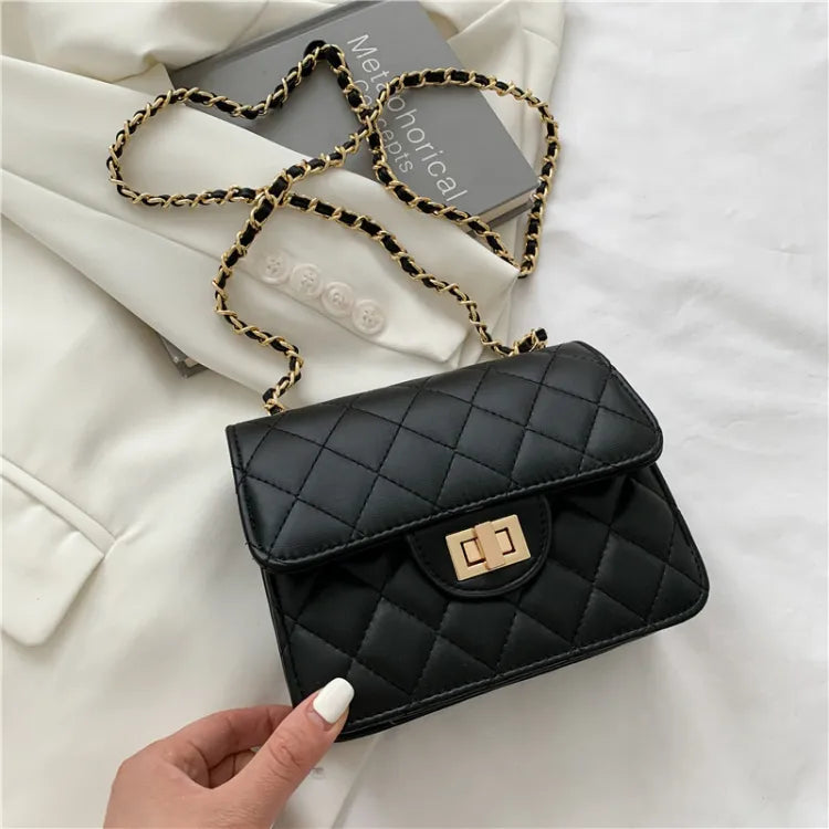 Buy Quilted DockLock Crossbody Bag ~ Black in Pakistan