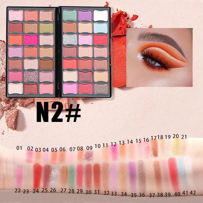 Buy Miss Rose 42 Color Matte Shimmer Eye Shadow Palette Waterproof Highly Pigmented in Pakistan