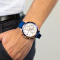 Buy Tommy Hilfiger Mens Quartz Silicone Strap White Dial 46mm Watch - 1791778 in Pakistan