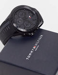 Buy Tommy Hilfiger Mens Quartz Black Silicone Strap Black Dial 47mm Watch - 1791861 in Pakistan