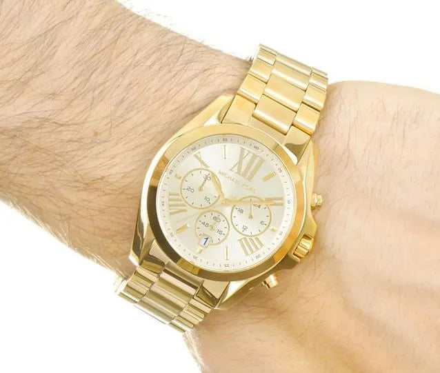 Buy Michael Kors Unisex Chronograph Quartz Stainless Steel Champagne Dial 40mm Watch - Mk5605 in Pakistan