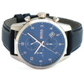 Buy Hugo Boss Mens Quartz Black Leather Strap Blue Dial 44mm Watch - 1513783 in Pakistan