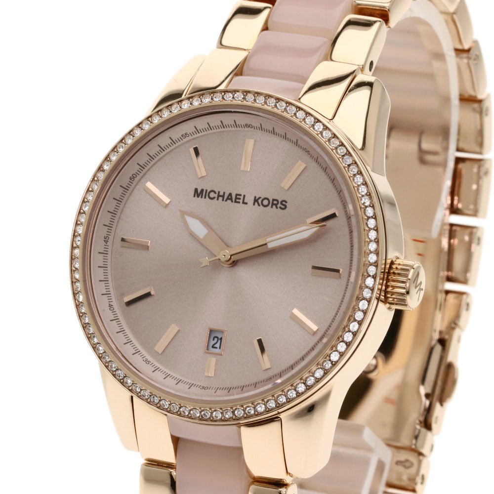 Buy Michael Kors Ritz Rose Gold Dial Two Tone Stainless Steel Strap Women's Watch - Mk6349 in Pakistan