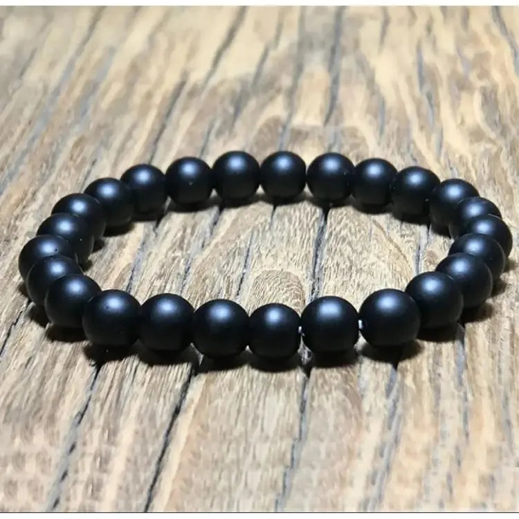 Buy Beed Black Stretchy Bracelet For Boys and Girls in Pakistan