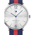 Buy Tommy Hilfiger Ultra Slim Silver Dial Two Tone Nylon Strap Watch for Men - 1791328 in Pakistan