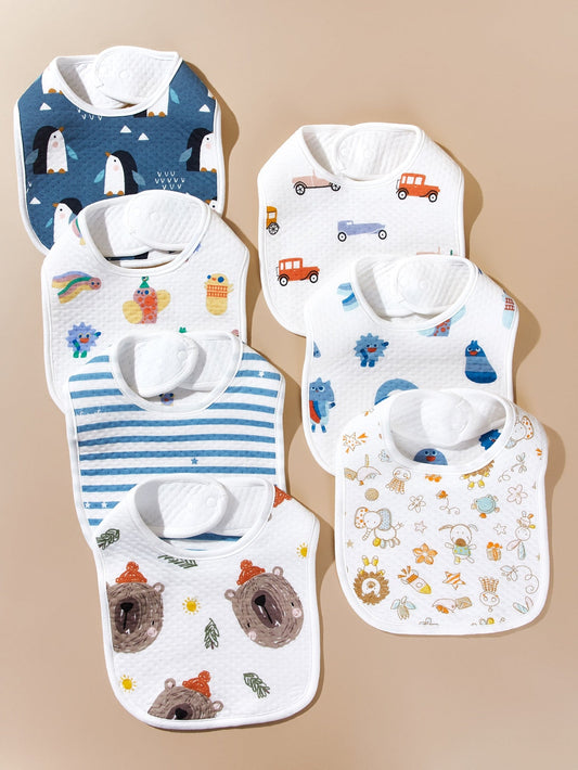 Buy SHEIN 3pcs Baby Random Print Bib in Pakistan