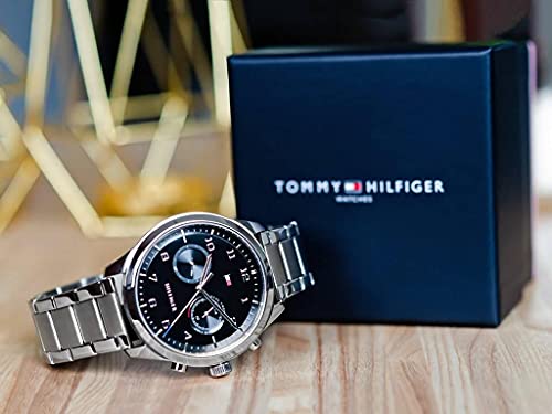 Buy Tommy Hilfiger Mens Quartz Stainless Steel Black Dial 44mm Watch - 1791784 in Pakistan