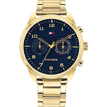 Buy Tommy Hilfiger Mens Quartz Stainless Steel Blue Dial 44mm Watch - 1791783 in Pakistan