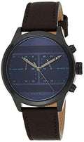 Buy Tommy Hilfiger Mens Quartz Brown Leather Strap Blue Dial 44mm Watch - 1791593 in Pakistan