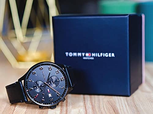 Buy Tommy Hilfiger Mens Quartz Leather Strap Black Dial 44mm Watch - 1791711 in Pakistan