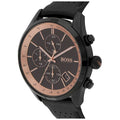 Buy Hugo Boss Mens Quartz Lather Strap Black Dial 44mm Watch - 1513550 in Pakistan