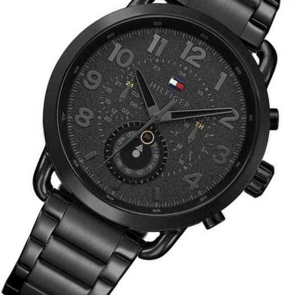 Buy Tommy Hilfiger Mens Quartz Stainless Steel Black Dial 46mm Watch - 1791423 in Pakistan