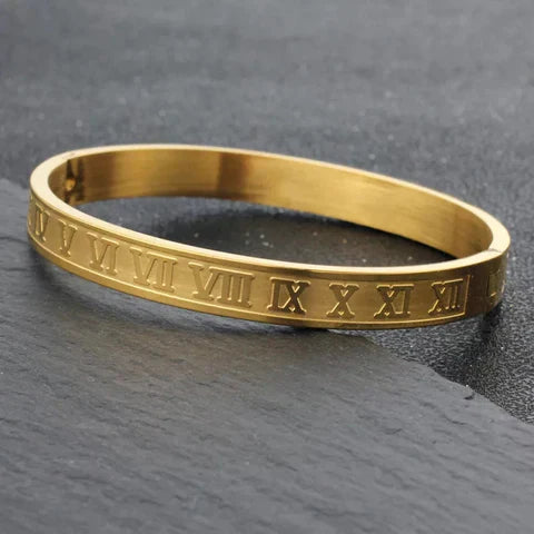 Buy Roman Numerals Bracelet Gold in Pakistan