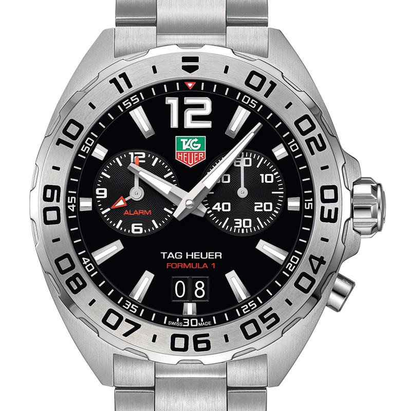 Buy Tag Heuer Formula 1 Black Dial Silver Steel Strap Watch for Men - WAZ111A.BA0875 in Pakistan