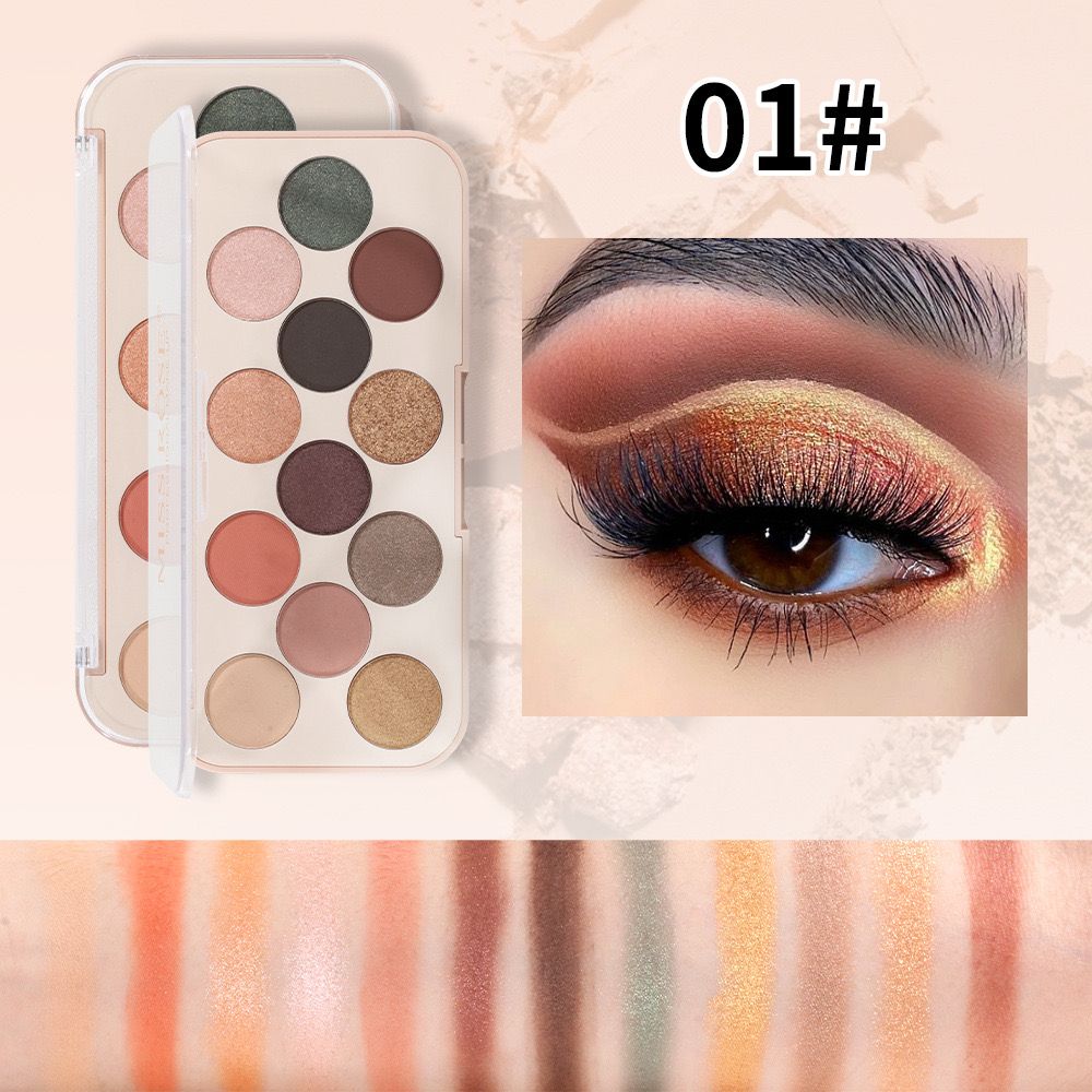 Buy Miss Rose 12 Colors Eyeshadow Palette Matte Shimmer Waterproof Rainbow Color High Pigment in Pakistan