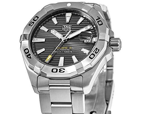 Buy TAG Heuer Aquaracer Calibre 5 Automatic Grey Dial Silver Steel Strap Watch for Men - WBD2113.BA0928 in Pakistan