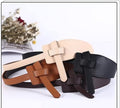 Buy Shein Double Sided Pu Leather Tie Knot Coat Belt - Beige in Pakistan