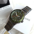 Buy Michael Kors Mens Chronograph Stainless Steel Green Dial 44mm Watch - Mk7158 in Pakistan