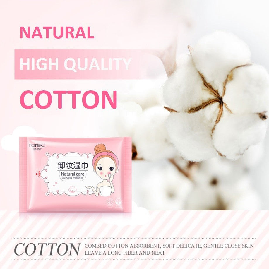 Buy 25 Pcs Makeup Cosmetic Cotton Remover Wet Wipes in Pakistan