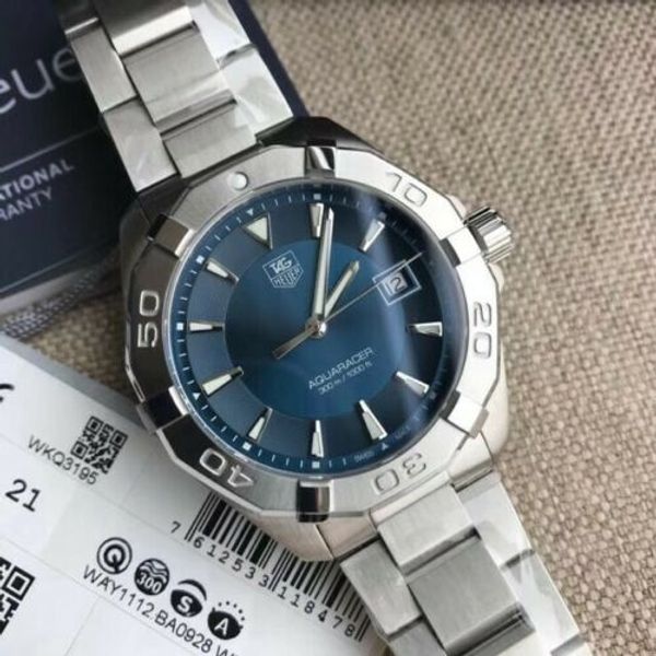 Buy Tag Heuer Aquaracer Blue Dial Silver Steel Strap Watch for Men - WAY1112.BA0928 in Pakistan