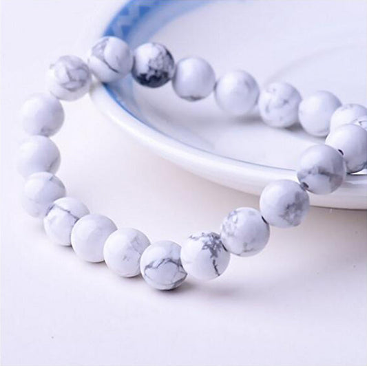 Buy White Howlite Bead Bracelet in Pakistan