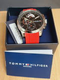 Buy Tommy Hilfiger Mens Quartz Silicone Strap Black Dial 46mm Watch - 1791351 in Pakistan