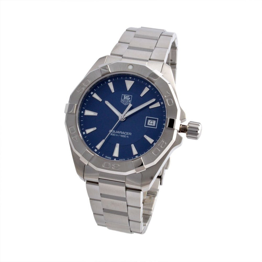 Buy Tag Heuer Aquaracer Blue Dial Silver Steel Strap Watch for Men - WAY1112.BA0928 in Pakistan