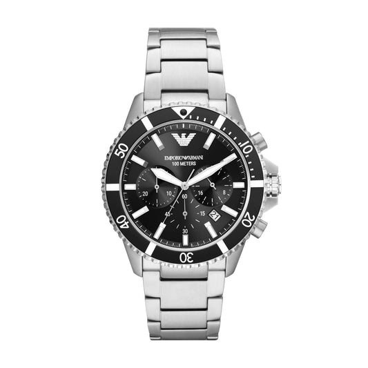 Buy Emporio Armani Men's Quartz Stainless Steel Black Dial 43mm Watch AR11360 in Pakistan