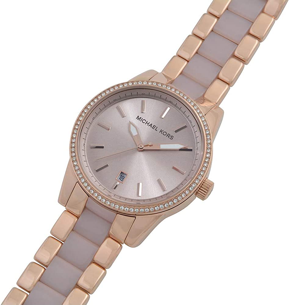 Buy Michael Kors Ritz Rose Gold Dial Two Tone Stainless Steel Strap Women's Watch - Mk6349 in Pakistan