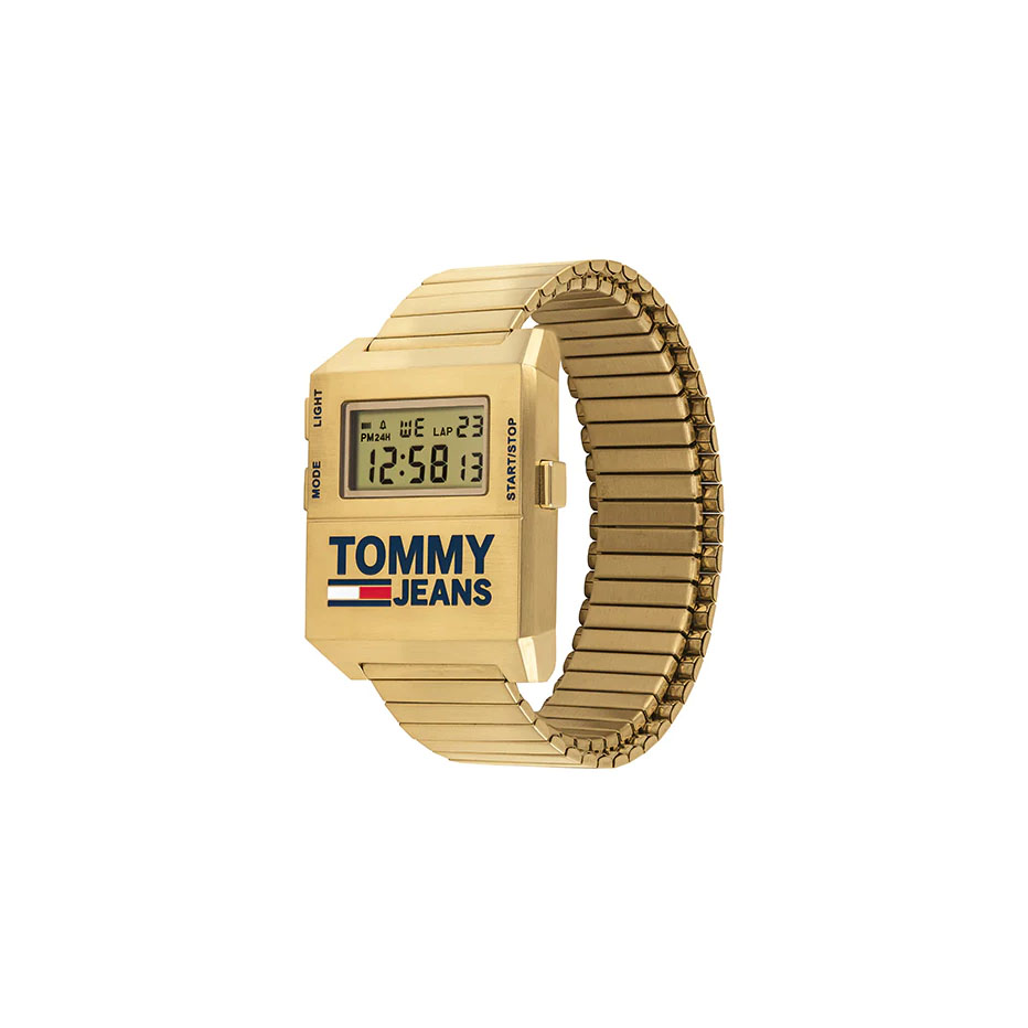 Buy Tommy Hilfiger Mens Digital Stainless Steel Yellow Dial 32mm Watch - 1791670 in Pakistan