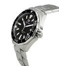 Buy Tag Heuer Aquaracer Black Dial Silver Steel Strap Watch for Men - WAY101A.BA0746 in Pakistan