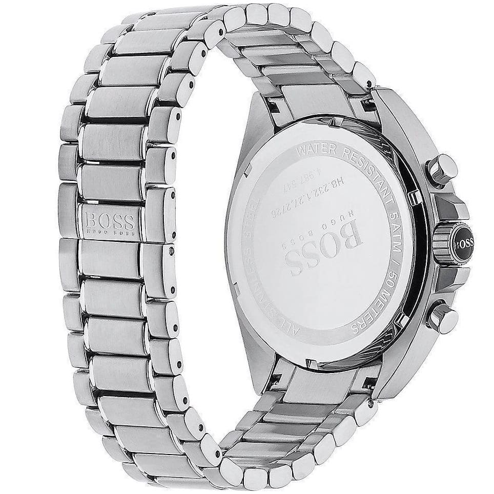 Buy Hugo Boss Mens Chronograph Quartz Stainless Steel Black Dial 44mm Watch - 1513080 in Pakistan