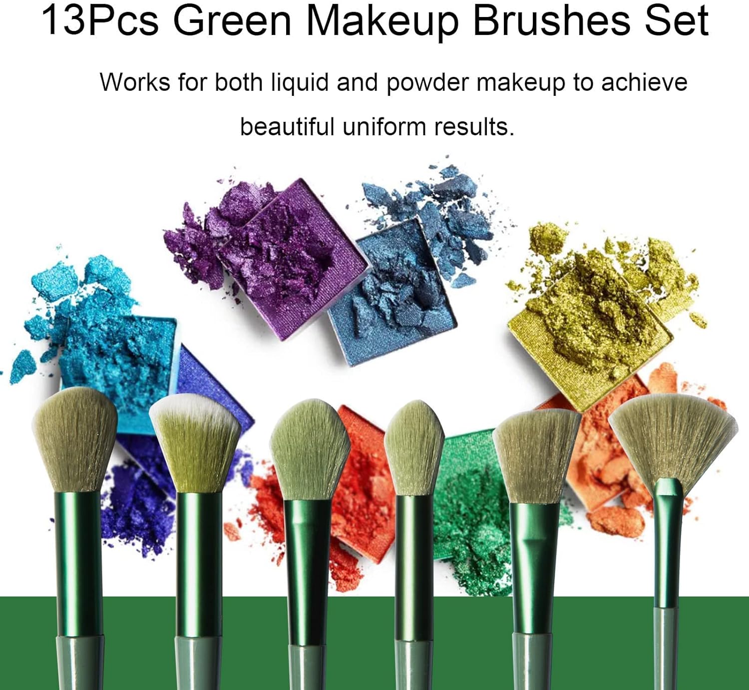 Buy 13 PCS Makeup Brushes Set MultiColor in Pakistan