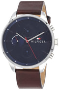 Buy Tommy Hilfiger Chase Black Dial Brown Leather Strap Watch for Men - 1791487 in Pakistan