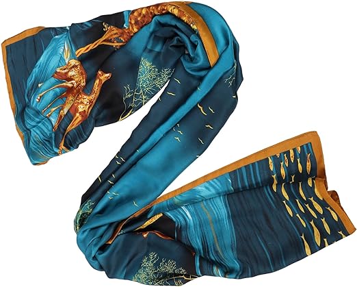 Buy Enchanted Silk Stole Ocean Breeze in Pakistan