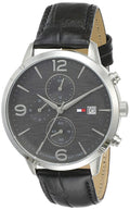 Buy Tommy Hilfiger Casual Grey Dial Black Leather Strap Watch for Men - 1710361 in Pakistan