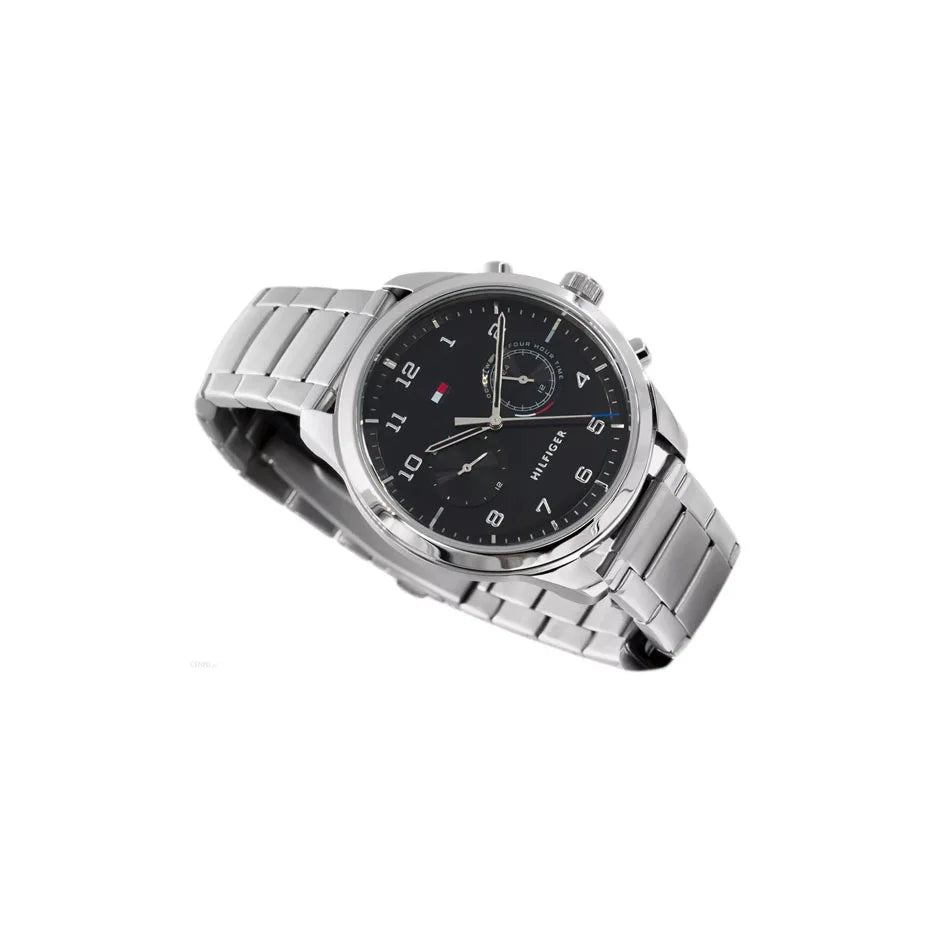 Buy Tommy Hilfiger Mens Quartz Stainless Steel Black Dial 44mm Watch - 1791784 in Pakistan