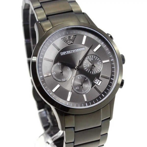 Buy Emporio Armani Renato Grey Dial Green Steel Strap Watch for Men - AR11117 in Pakistan
