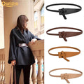 Buy Shein Double Sided Pu Leather Tie Knot Coat Belt - Beige in Pakistan