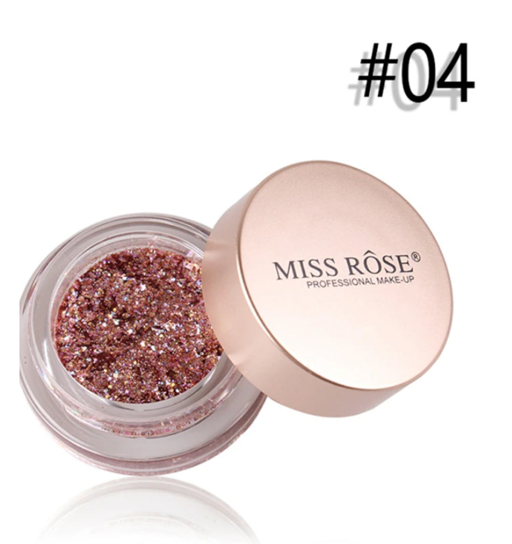 Buy Miss Rose Glitter Metallic Shimmer Pearl Colorful Glitter Highlighter Cream in Pakistan