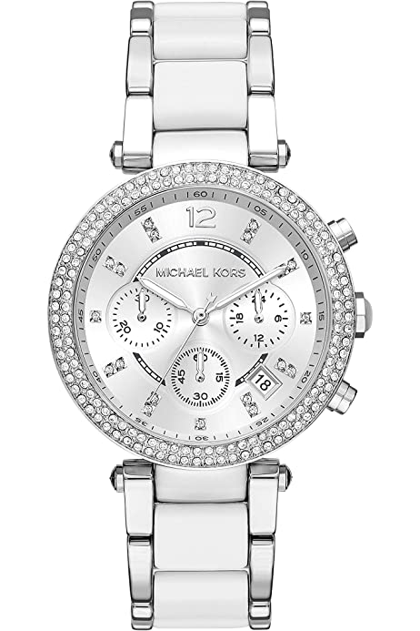 Buy Michael Kors Ladies Parker Silver Dial Silver Stainless Steel Strap Watch MK6354 in Pakistan
