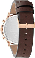 Buy Tommy Hilfiger Mens Quartz Brown Leather Strap Brown Dial 44mm Watch - 1710497 in Pakistan