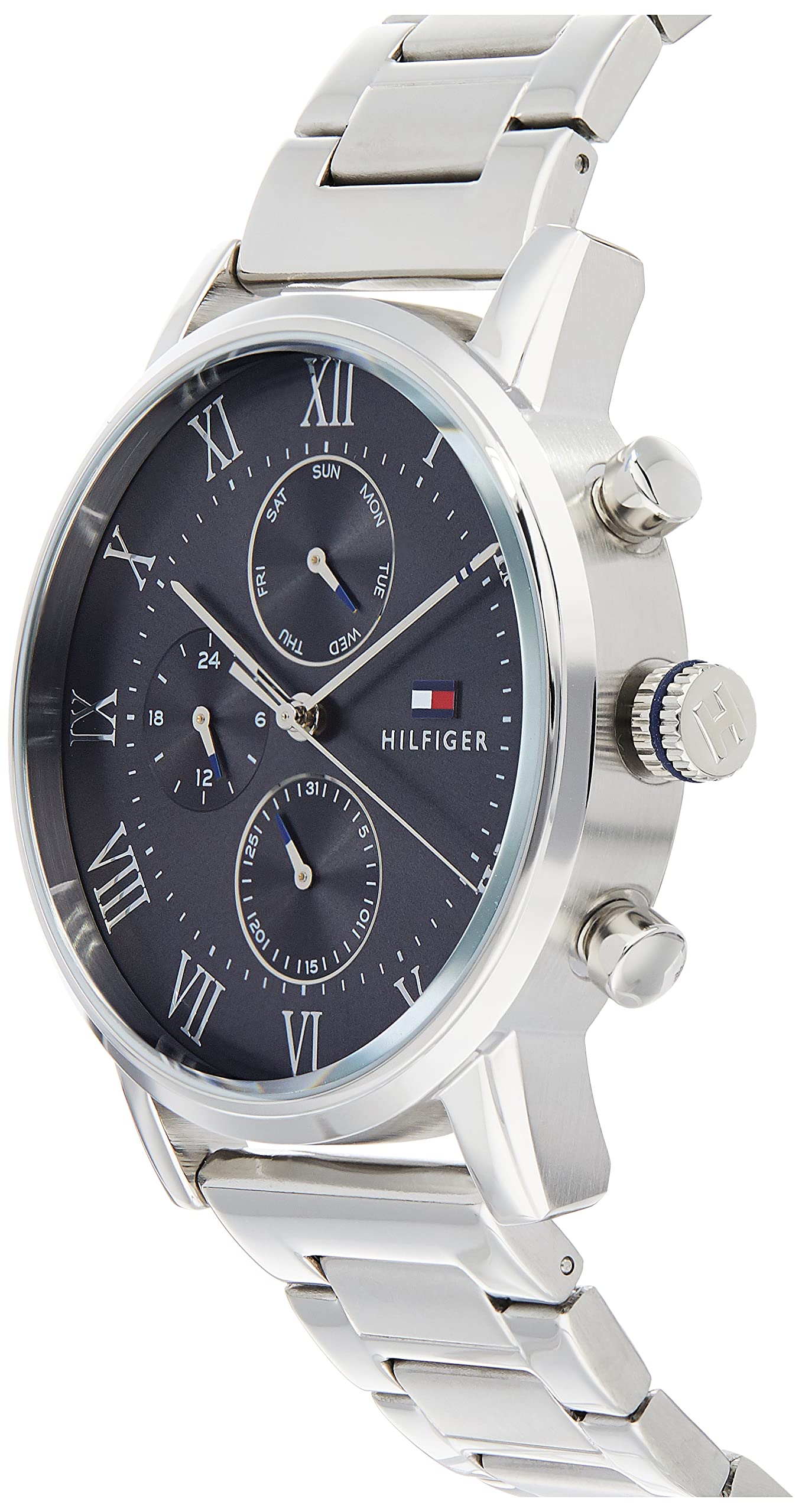 Buy Tommy Hilfiger Mens Quartz Stainless Steel Grey Dial 44mm Watch - 1791397 in Pakistan